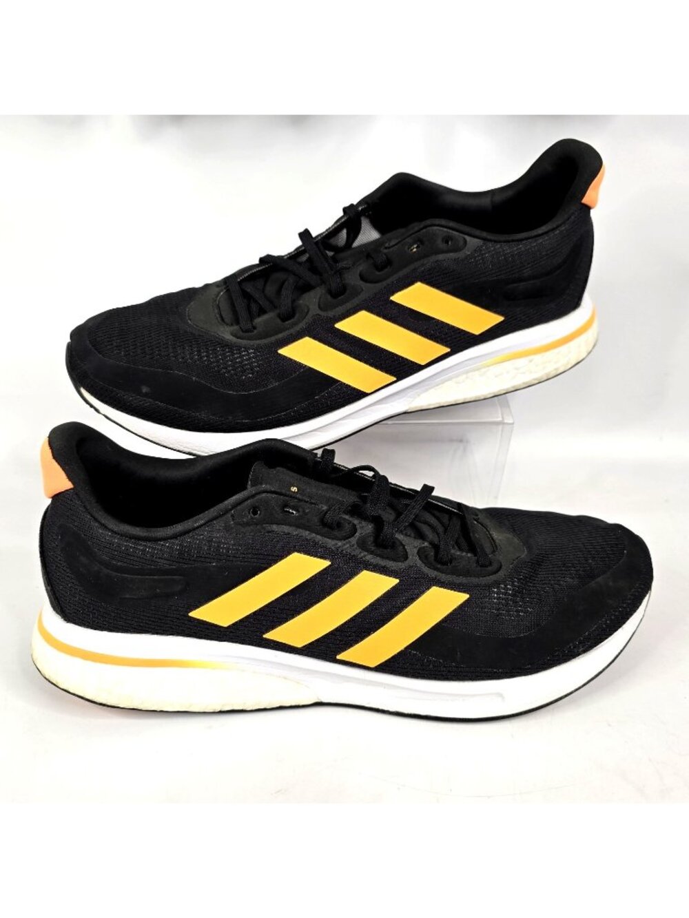 Adidas Supernova M Boost Black Orange Running Shoes Men's Size 11.5